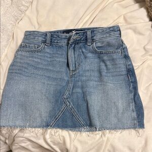 Hollister Blue A-Line Mini Skirt Casual